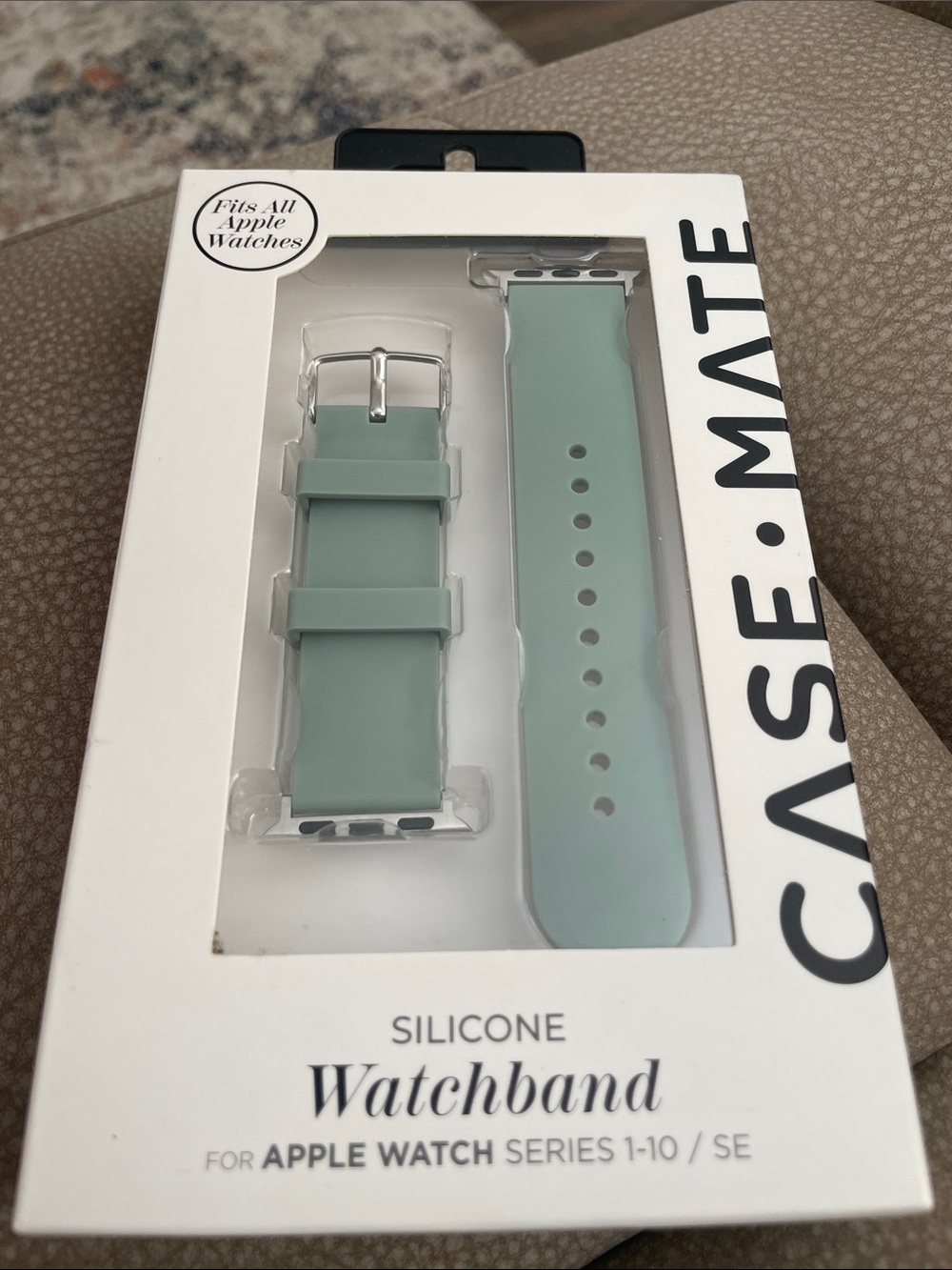 -mate Silicone Apple Watch Band - Mint Green
